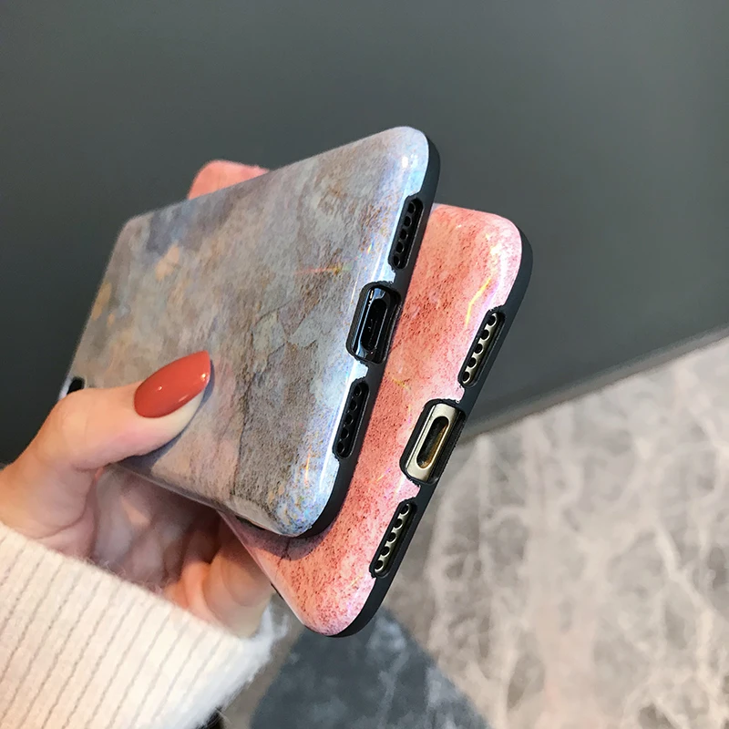 Лазерные глянцевые мраморные чехлы для телефонов huawei P30 P20 P10 Pro mate 20 Pro IMD, мягкий ТПУ чехол для Honor 10 Nova 3 3i, задние чехлы