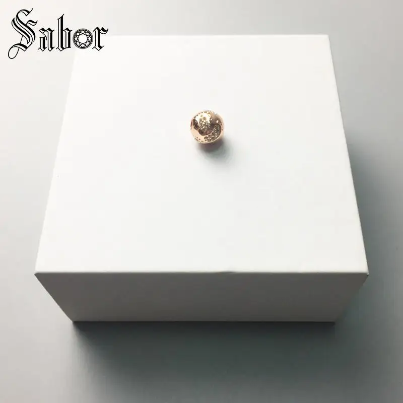 Розовое золото Цвет Детские бусины &quotследы&quot самые модные DIY Карма Подарок для