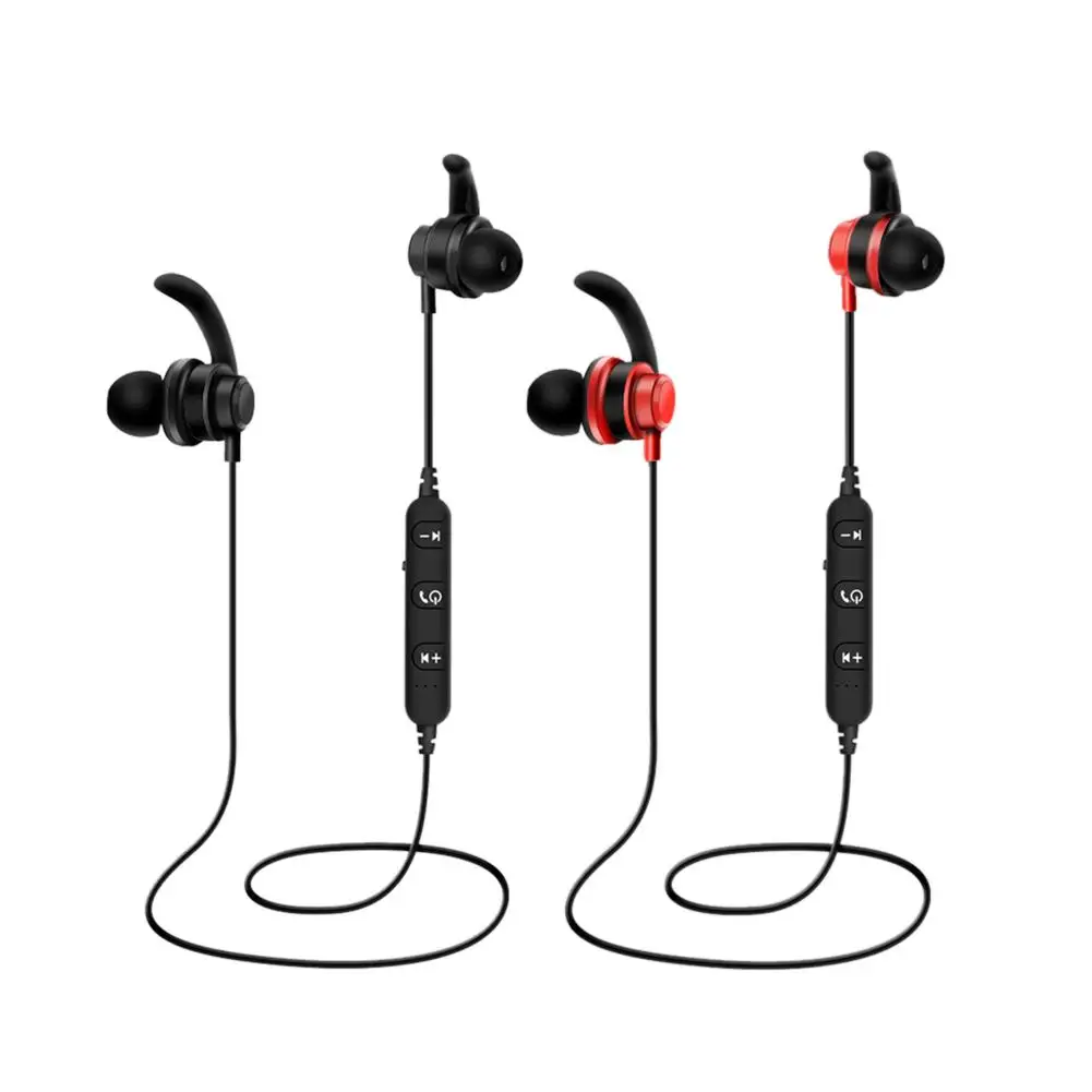 Wireless runing Sports Sweat Proof Bluetooth Headset Stereo Phone Universal Metal Magnetic Waterproof earphone | Электроника