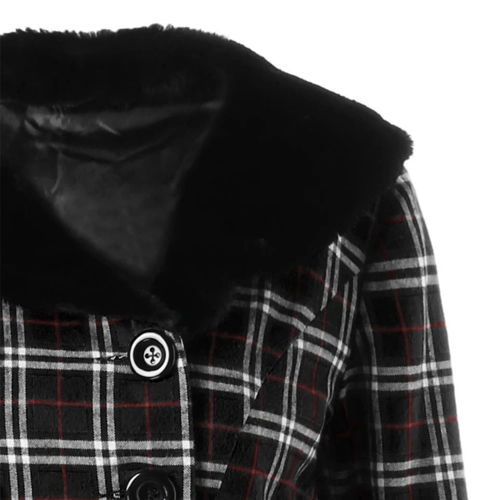 Женское двубортное пальто ROSEGAL повседневные шерстяные на пуговицах большие