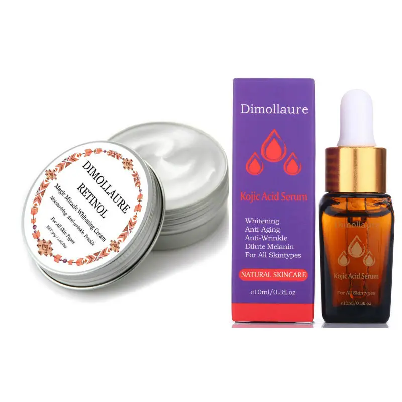 cream-kojic acid Dimollaure крем с ретинолом отбеливающий увлажняющий Сыворотка для удаления веснушек мелазма меланин солнечные ожоги акне шрам темное пятно - Цвет: cream-kojic acid