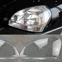 1 pair car headlight leftright headlamp clear lens cover for hyundai tucson 2005 2006 2007 2008 2009 headlight lens cover