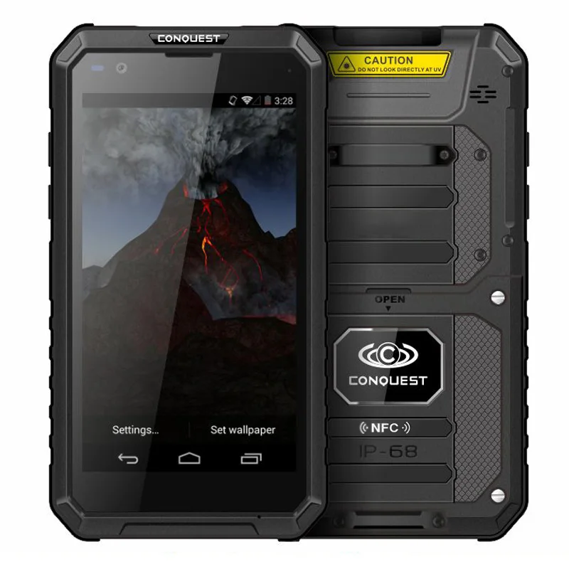 Conquest S10 IP68 водонепроницаемый смартфон 5," ips Android 7,0 MTK6753 Восьмиядерный 3 ГБ ОЗУ 32 Гб ПЗУ 4G 5000 мАч OTG NFC противоударный