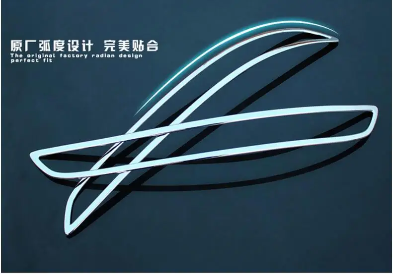 Для Audi Q5 2010-2015 ABS хром задний фонарь противотуманная фара крышка планки 2 шт -