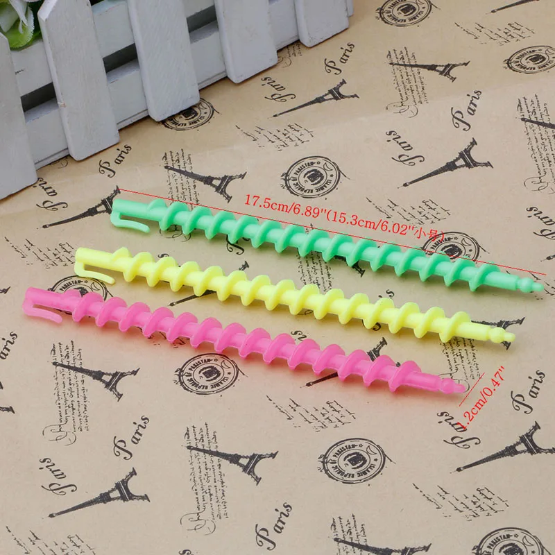 

26Pcs Plastic Barber Hairdressing Spiral Hair Perm Rod Salon Tool Durable