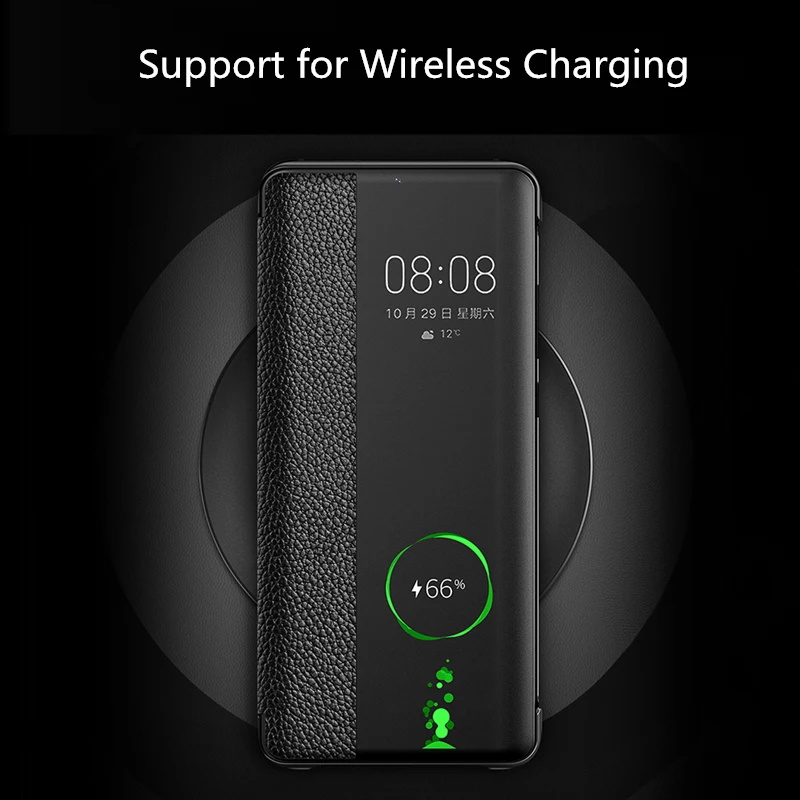 P30 Pro чехол для смартфона из натуральной кожи Huawei P20 откидной Чехол Mate 10 20