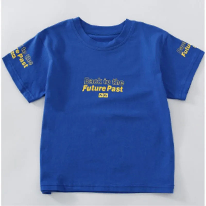 Boys Summer Suit Children New Letter Printing Short Sleeved T Shirt +pant Two Piece Sports Leisure Sets |