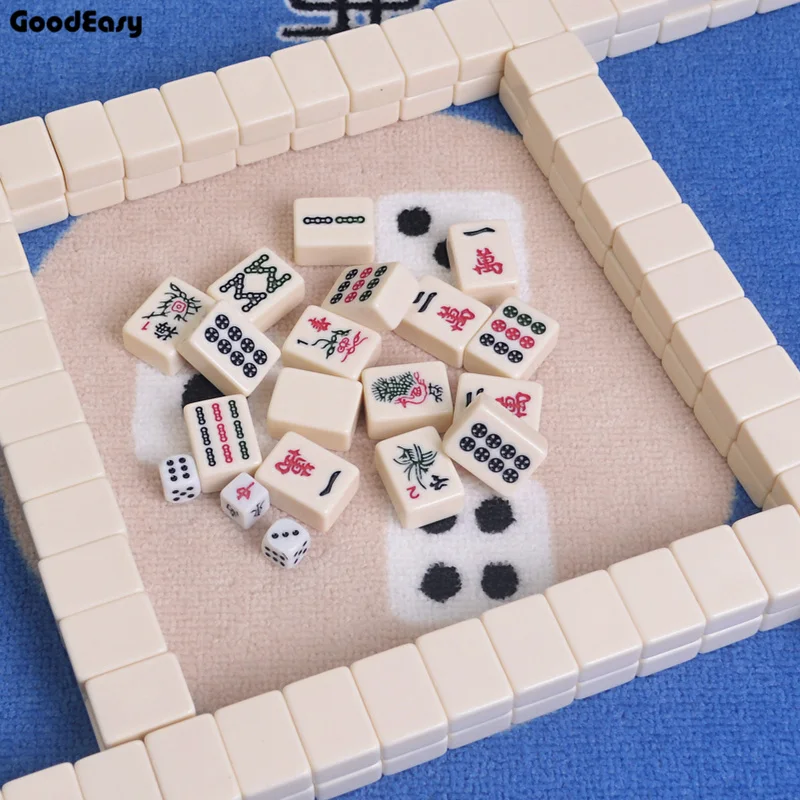 Лидер продаж 30 мм путешествий Набор для игры в маджонг с Сумки холсты домашних