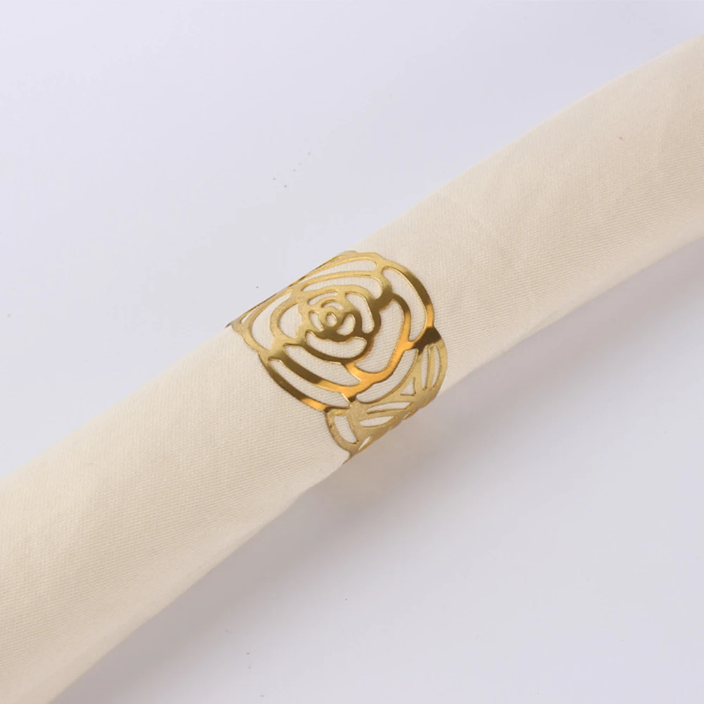 12 шт./лот высококлассные отельные Выделенные кольцо Металлическое для салфетки