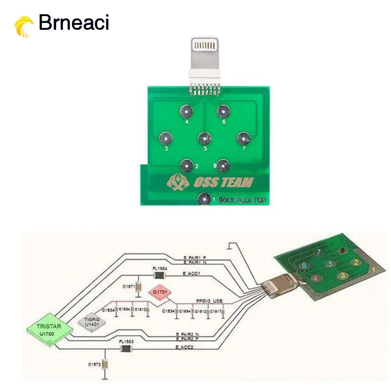 Brneaci профессиональная зарядная док станция Flex для iPhone 8 8plus 7 6 6s Plus мобильного