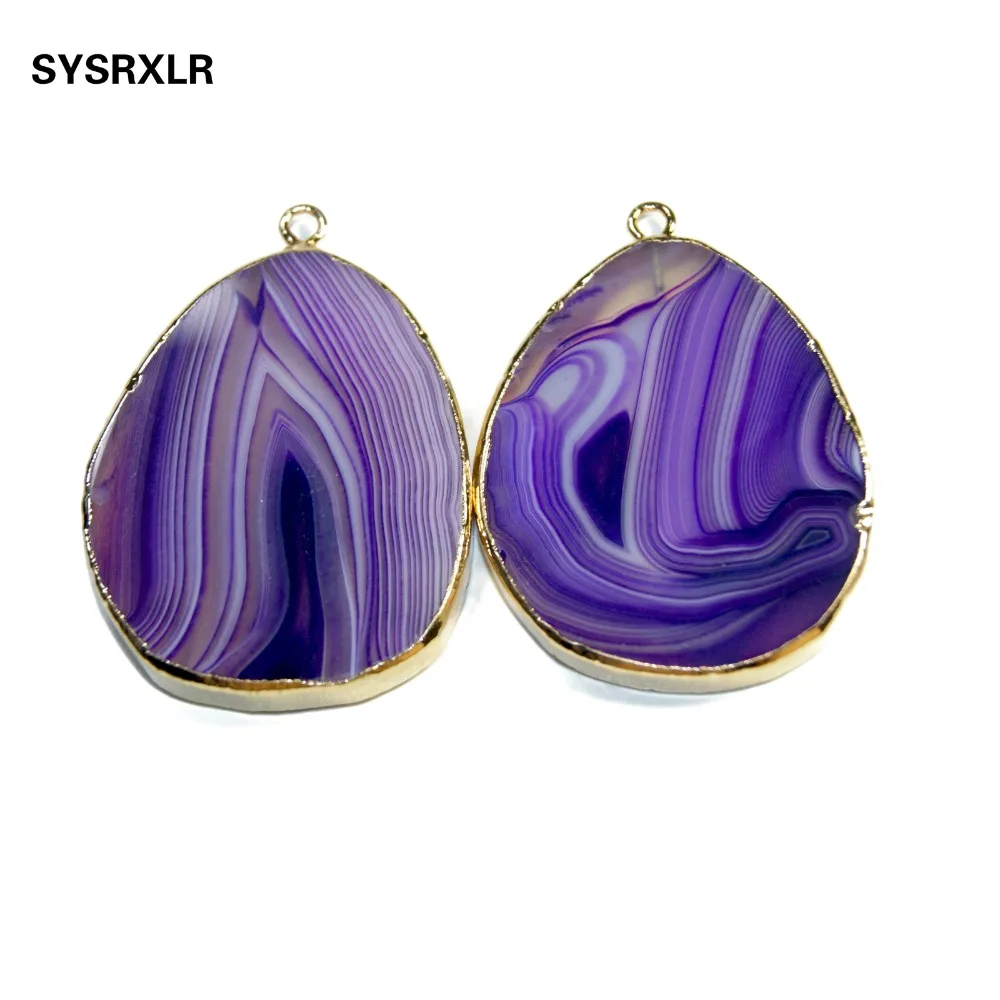 Оптовая продажа 1 шт. 3 цвета овальной уникальной формы Золотой Агат покрытием