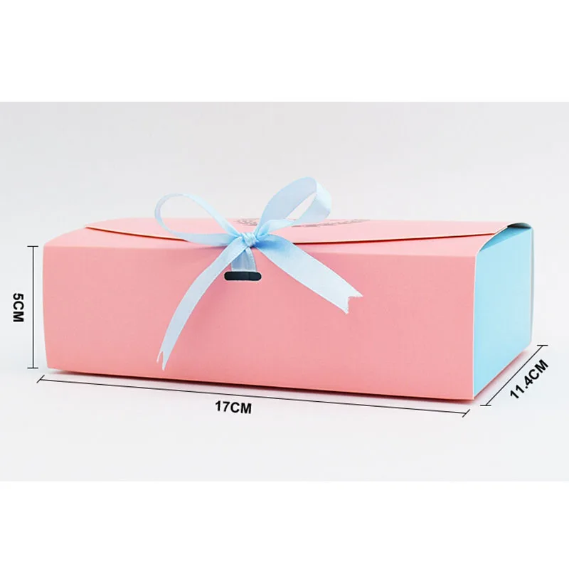 3 размера розовая Подарочная коробка для свадебного торта с лентой большая