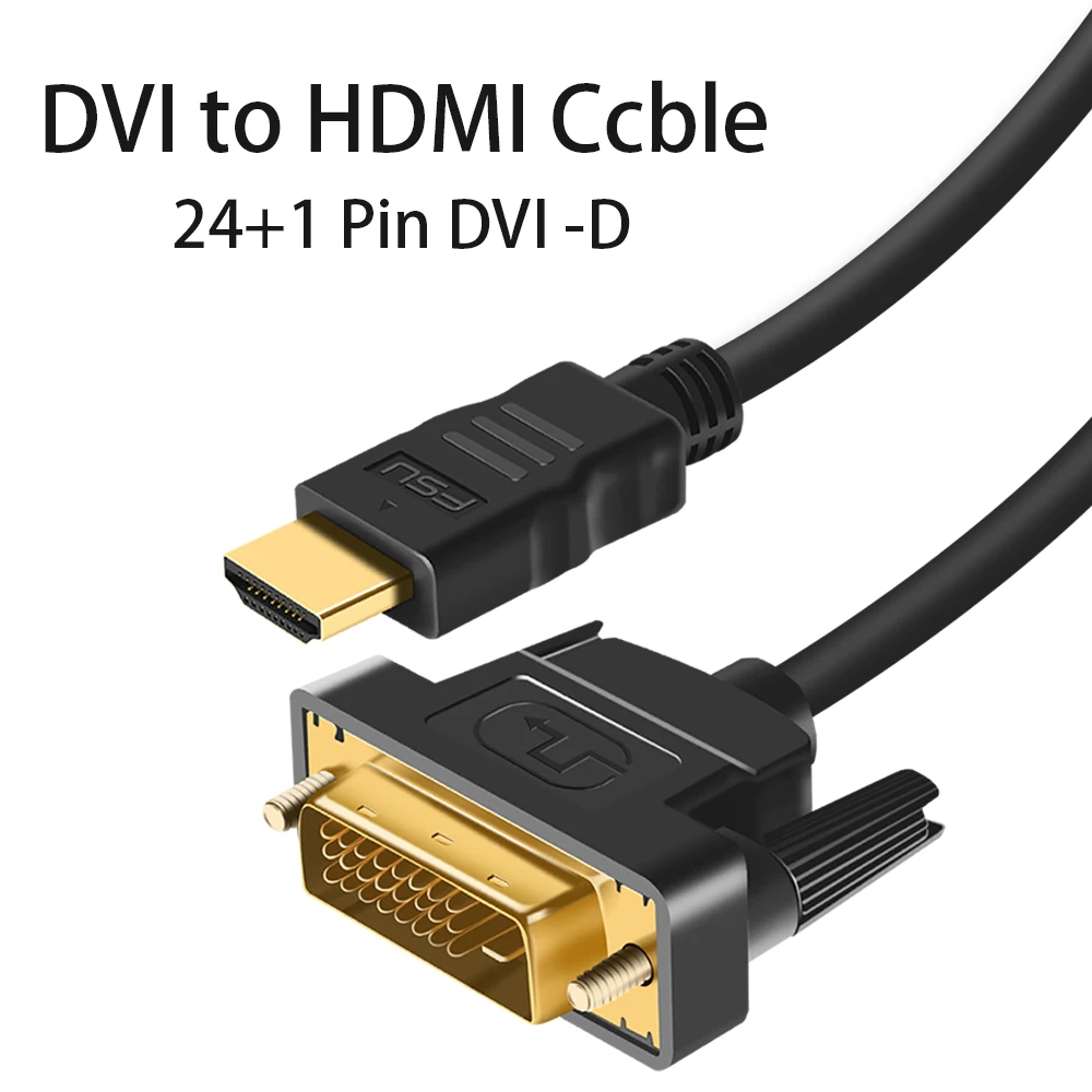 1080P кабель HDMI DVI 24 + 1 pin адаптер позолоченный штекер для HD HDTV PC XBOX м 8 2 3 5 м|hdmi to dvi|dvi