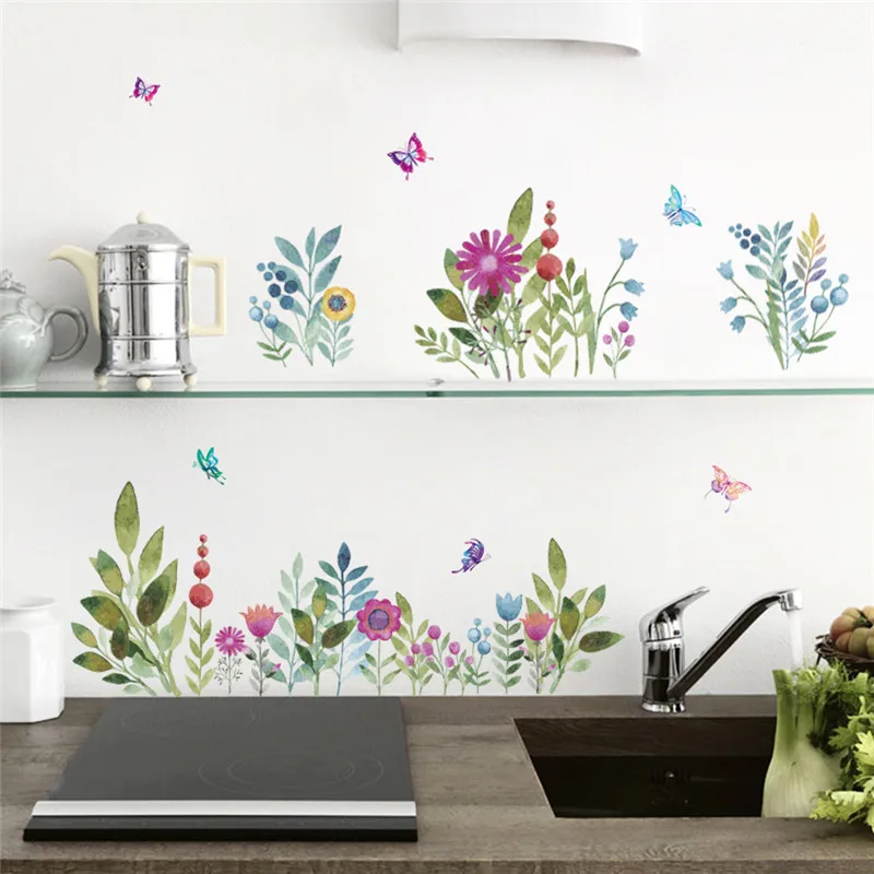 Стиль chinois encre peinture fleurs наклейки muraux décoration de la дом papier peint салон фотообои