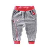 baby 1 to 3 years old kids long pants velour trousers spring boys and girls clothes elastic waist children clothing