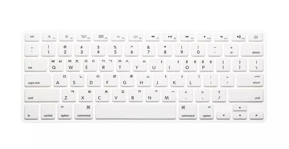 Раскладка корейских букв алфавит наклейки на клавиатуру для Macbook Pro 1" 15" 1" /Macbook Air 13 retina 13 силиконовый чехол на клавиатуру