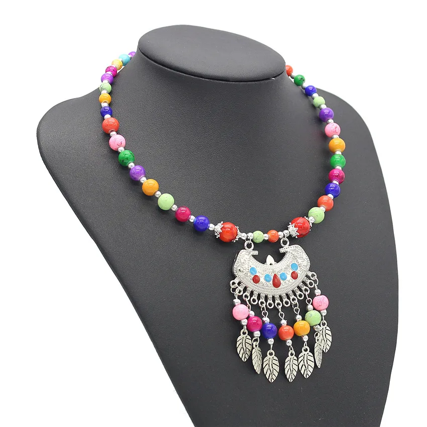 Женское Ожерелье-чокер с бусинами в виде листьев | Украшения и аксессуары