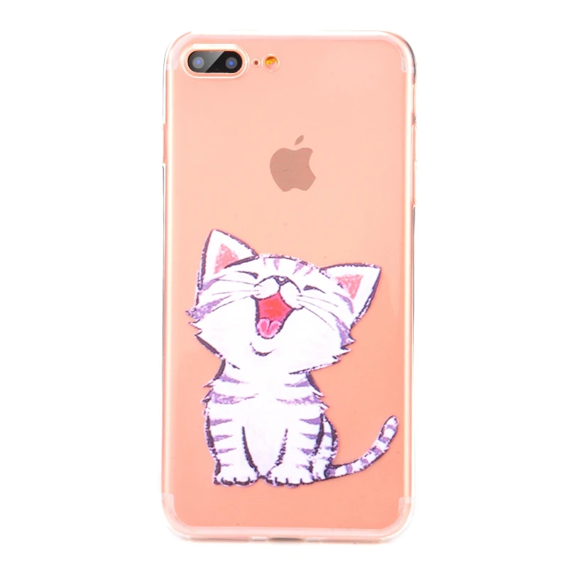 09 Чехол с изображением фламинго и кактуса для iPhone 7, 8, 6, 6S Plus, X, XR, XS, Max, 5 S, SE, цветочный лист, мягкий прозрачный силиконовый чехол из ТПУ, чехол - Цвет: 09