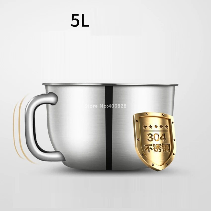 Многофункциональный Электрический пищевой миксер из нержавеющей стали 5 л