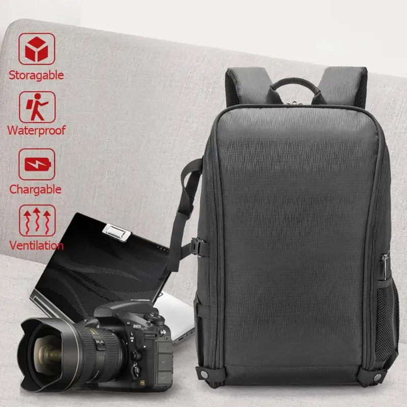 Водонепроницаемый цифровой нейлоновый рюкзак чехол для Canon DSLR фото цифровая камера сумка Многофункциональный на открытом воздухе путешествия Туризм