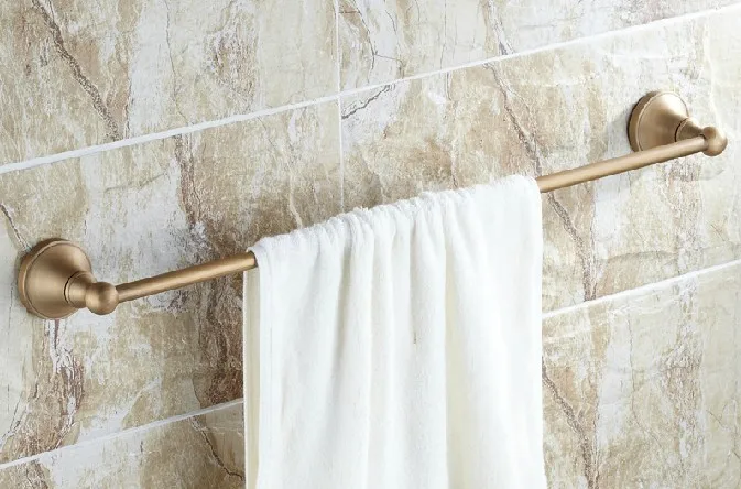 Настенный винтажный Ретро античный латунный держатель для полотенец и ванной