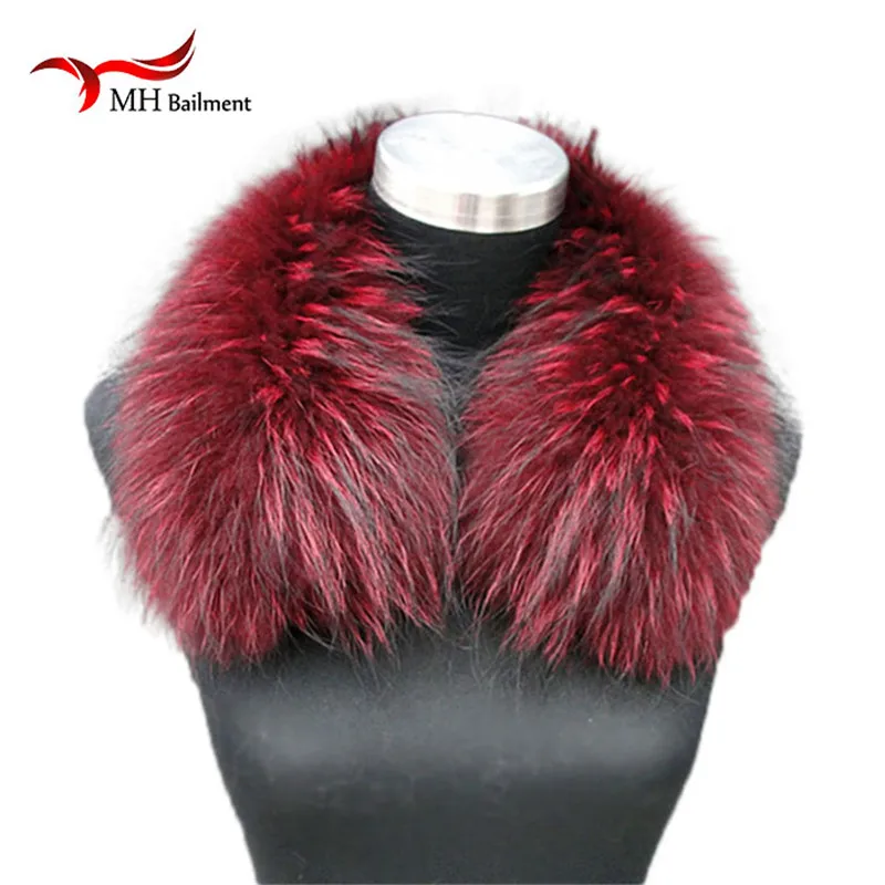 Женский шарф теплый подарок воротники из меха енота для куртки шарфы женские