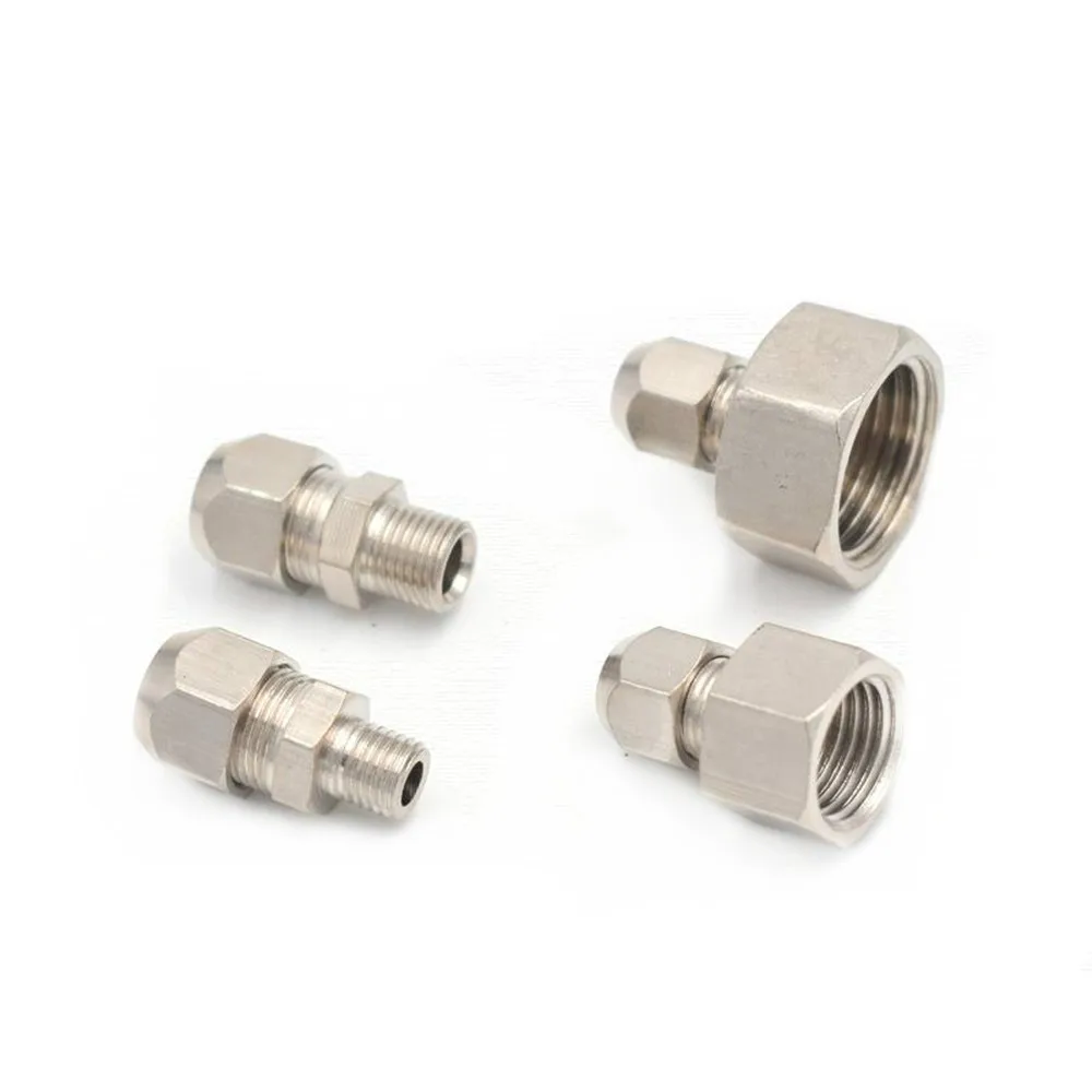 

Metric 10*1mm 14*1.5mm 16*1.5mm 20*1.5mm Female Thread or Male Thread Clip Connect Brass Pipe Fittings