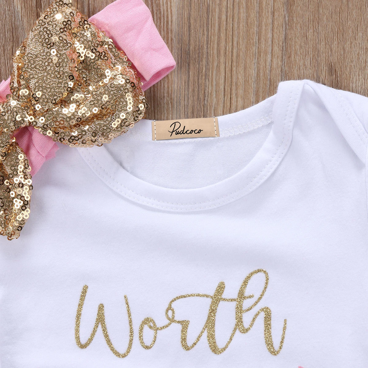 Toddler Baby Girls Romper Jumpsuit Skirts Pants Headband Clothes Outfits Set Infant Newborn Girl Print Brief Soft Clothing |