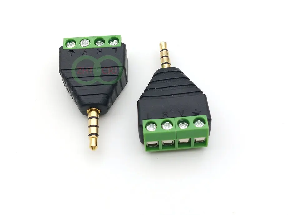 

20pcs AV 3,5 мм 4-полюсный стерео Macho для AV-терминала разъема