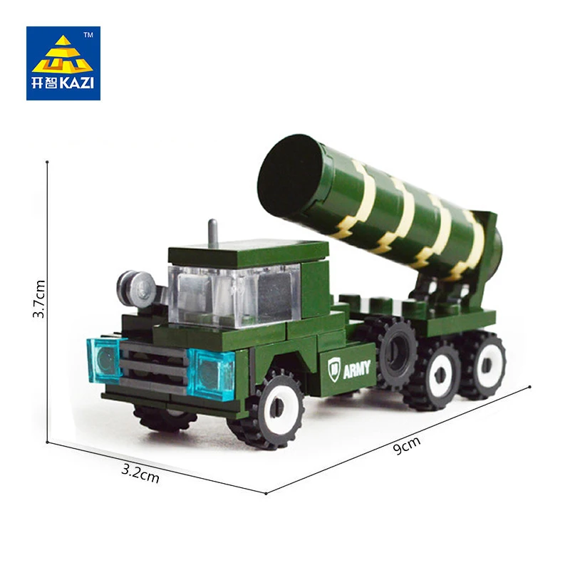 KAZI Военный танк Humvees грузовики Модель Строительный блок кирпичи умные игрушки