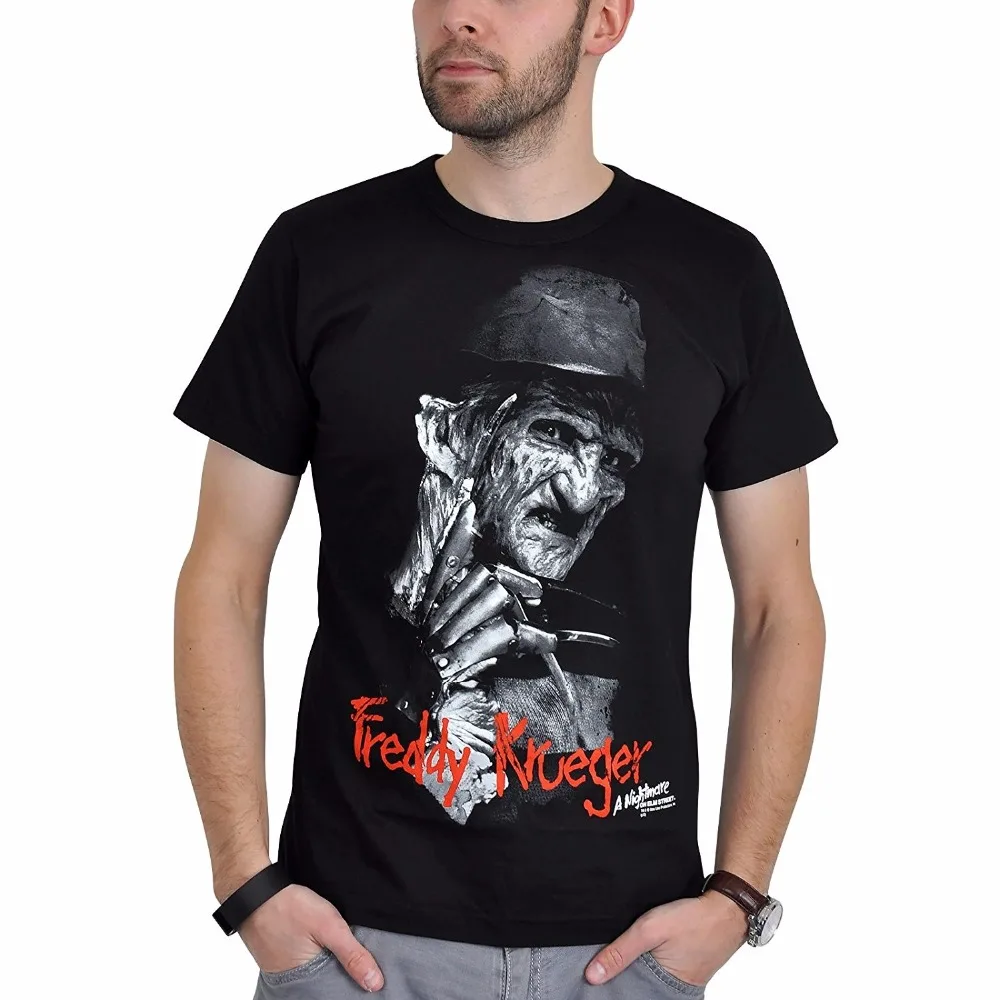 Крутые футболки смешные мужские с вырезом лодочкой кошмар на Elm Street Freddy Крюгером
