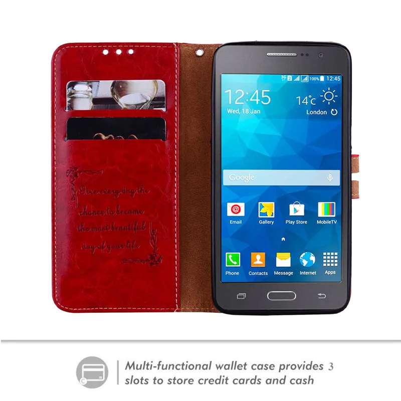 Чехол-книжка для Samsung Galaxy Grand Prime SM G531H G530 G530H G531F кожаный | Мобильные телефоны и