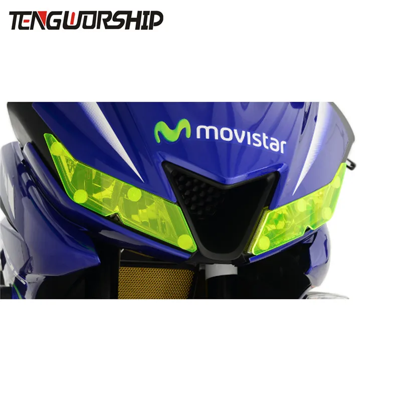 Teng Worship для YAMAHA YZF R 15 R15 V3.0 2017 2018 Защитная крышка фар мотоцикла линза