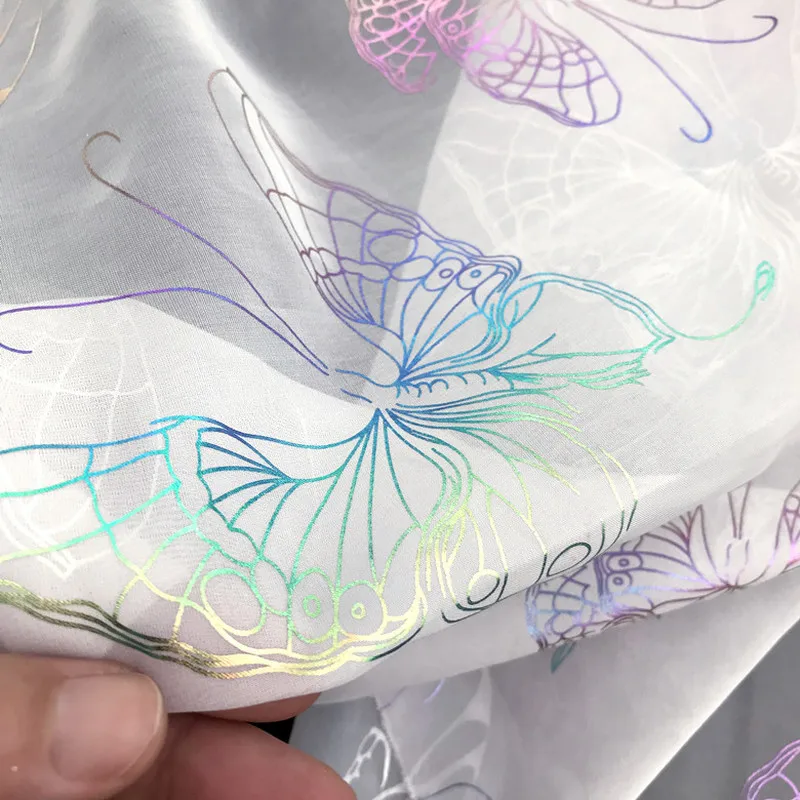 Забавная бронзовая шифоновая ткань сетчатая кружевная для платьев рукоделия TX911