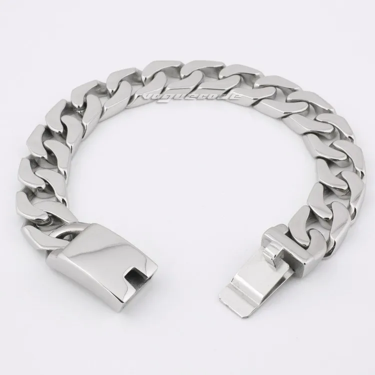 Мужской браслет байкера из нержавеющей стали 316L различной длины 5Q009 (длина 8 7) |