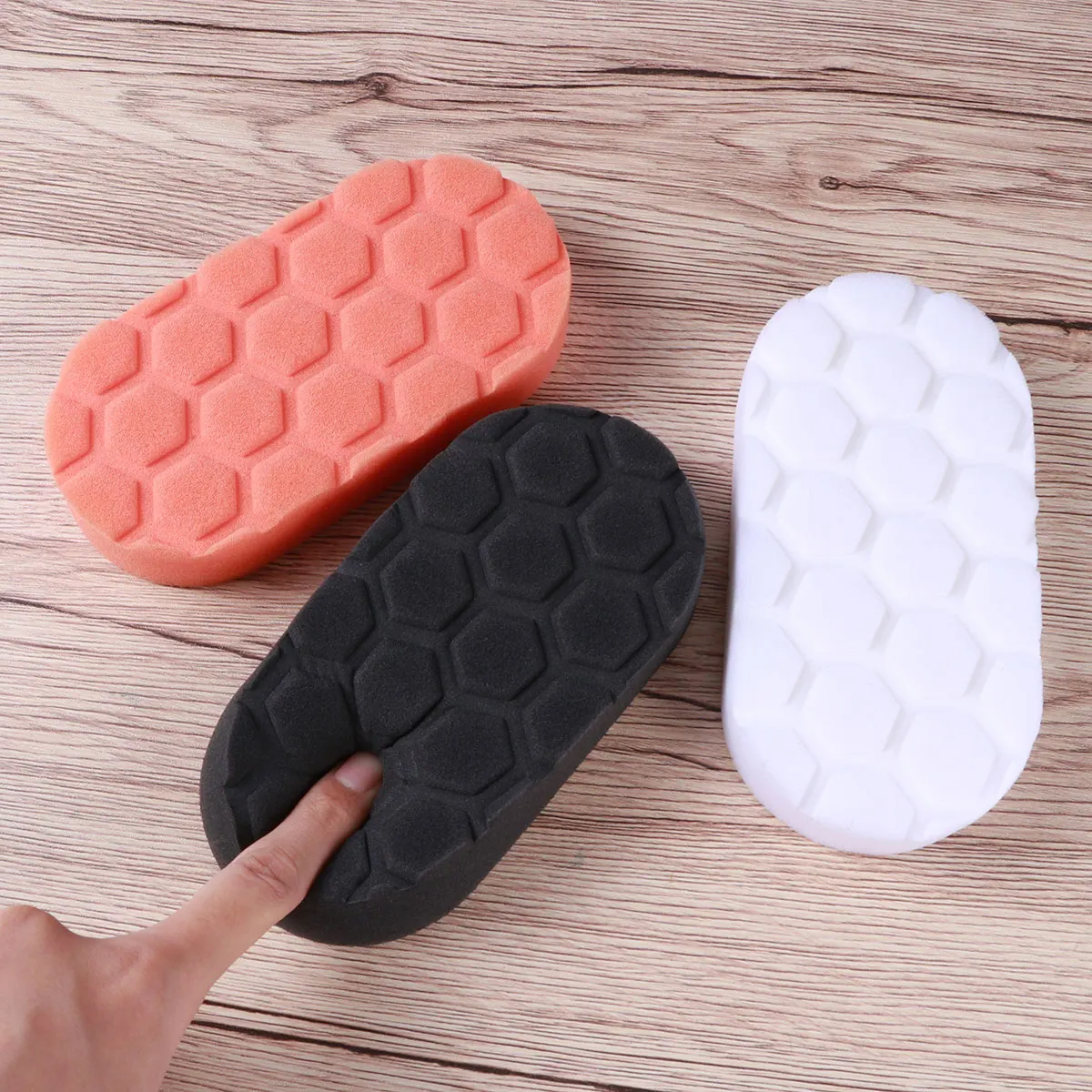 3 шт. пенная губка для полировки воском Аппликатор колодки автомобилей