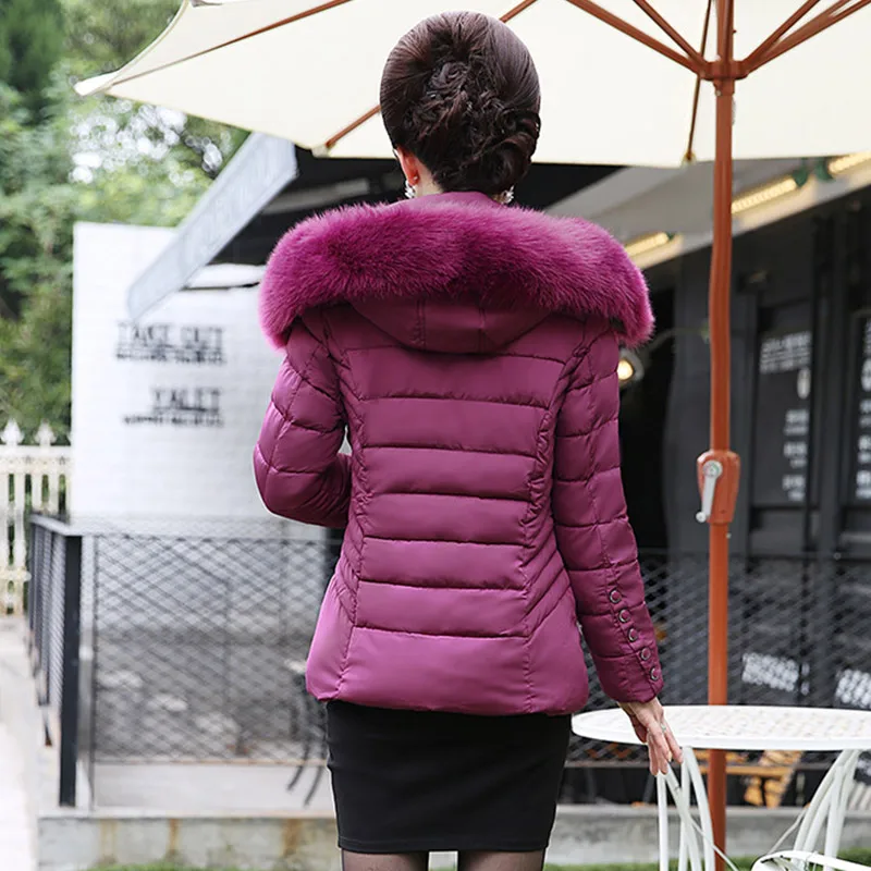 Женские зимние мягкие хлопковые ветровки пальто с капюшоном мехом женские