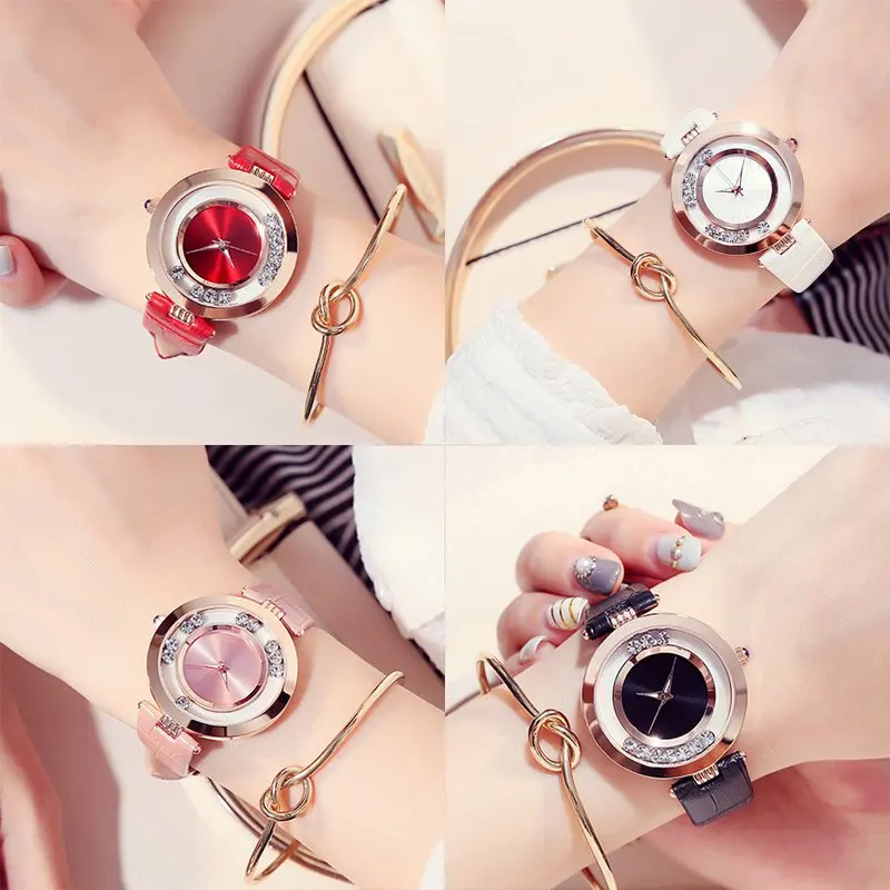 

Women Watches reloj mujer saat Ladies Fashion Watch Female Luxury Bracelet Watches Rhinestone Clock