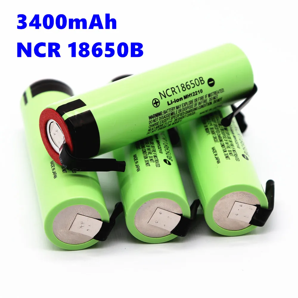 Новый Оригинальный NCR18650B 3 7 V 3400mAh 18650 перезаряжаемый литиевый аккумулятор для