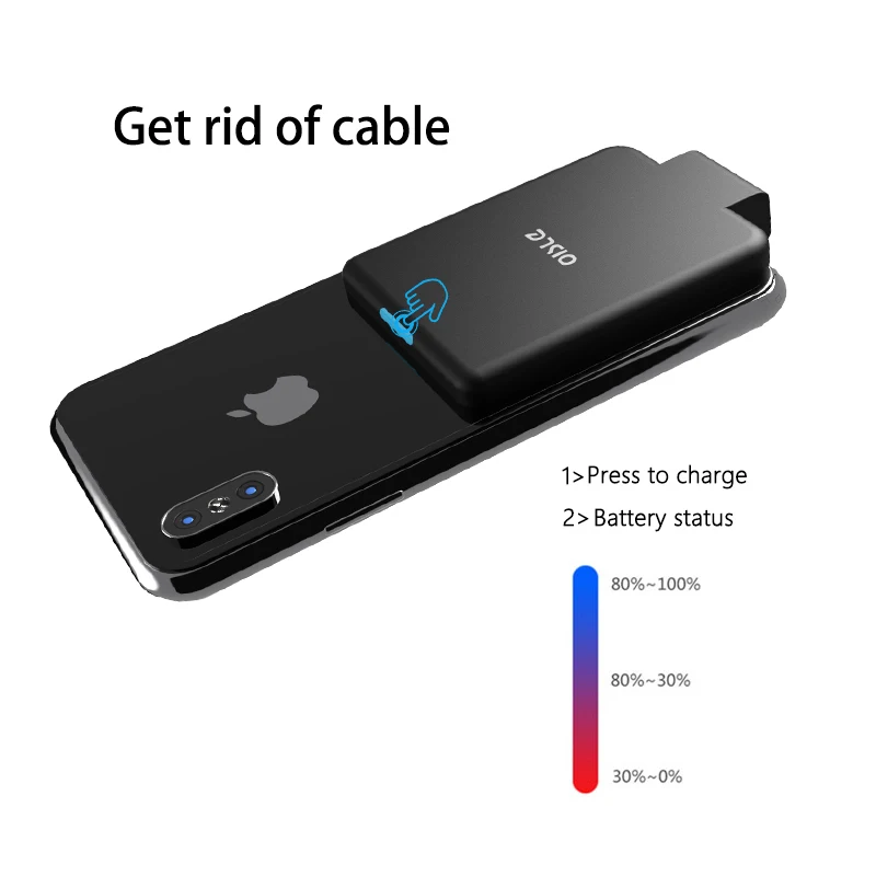 Фото Беспроводное быстрое зарядное устройство oisle для iPhone 11 x 12PRO 8 7 XR/Samsung Galaxy S9 /Xiaomi Redmi Note10, Внешнее зарядное устройство №5