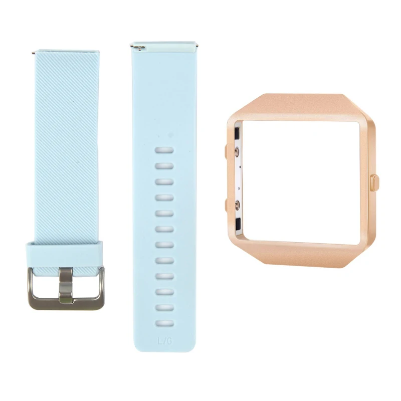 Bemorcabo для Fitbit Blaze Band, сменный Силиконовый браслет с новой рамкой из розового золота для Fitbit Blaze smart fitness Watch
