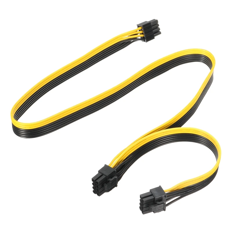 3 шт. 18AWG 8 контактный двойной (6 + 2) Штекерный кабель питания PCI E разветвитель для