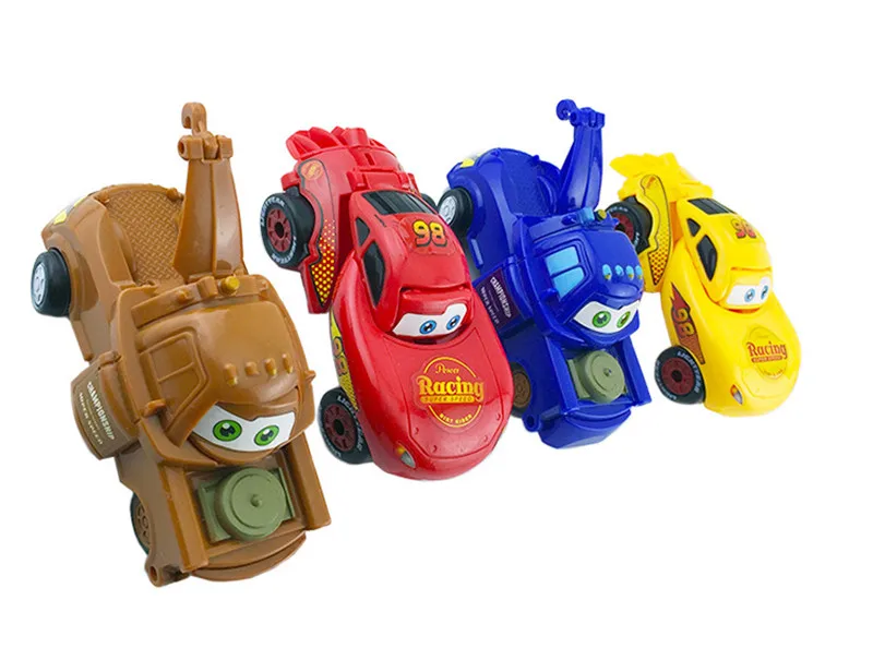 1 шт. disney Pixar Cars 2 3 Lightning McQueen экзотический детский гоночный автомобиль мальчик Рождественский подарок модель автомобиля деформированная игрушка яйцо подарок