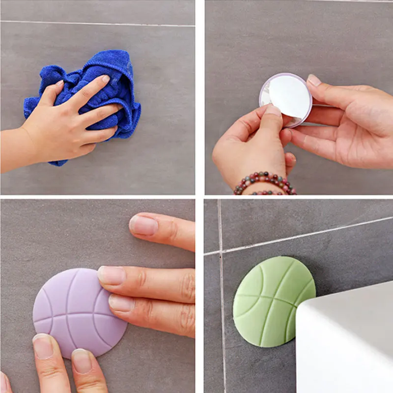 Amortiguador de puerta de seguridad para ni&ntilde;os, accesorio multifuncional con forma de art&iacute;culo deportivo, archivo de puerta colorido, Protector de seguridad para beb&eacute;s-4