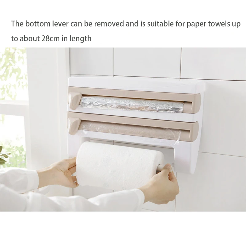 Настенный пластиковый держатель для полотенец в ванную комнату 39 х10х24