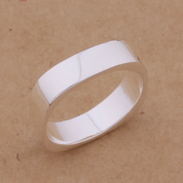 Модные лаконичные ювелирные изделия 925 искусственное кольцо для женщин и мужчин