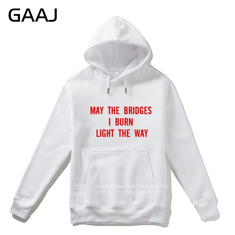 White Одежда с капюшоном больше размера d kanye мужские толстовки 2XL 3XL "может мосты я сжигаю светильник путь" толстовка с принтом «Wine» размера плюс брендовая с капюшоном - Цвет: White