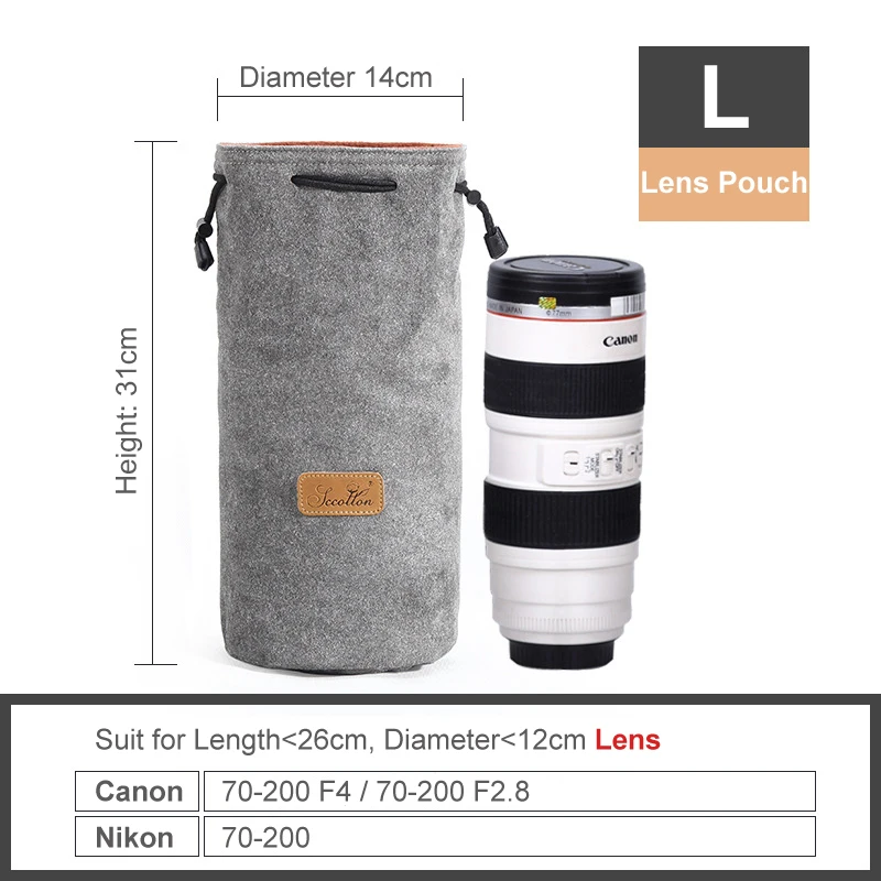 Винтажная бархатная флисовая Сумка для DSLR сумка на шнурке чехол объектива Защита