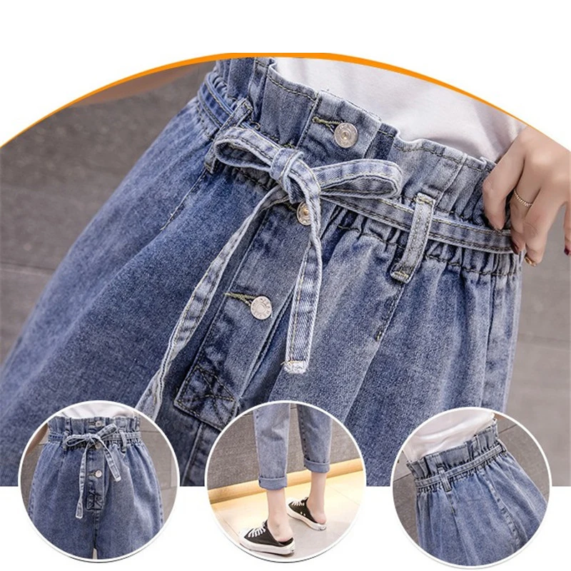 Женские джинсы с высокой талией для женщин в стиле бойфренд Y892 весна 2019|Узкие