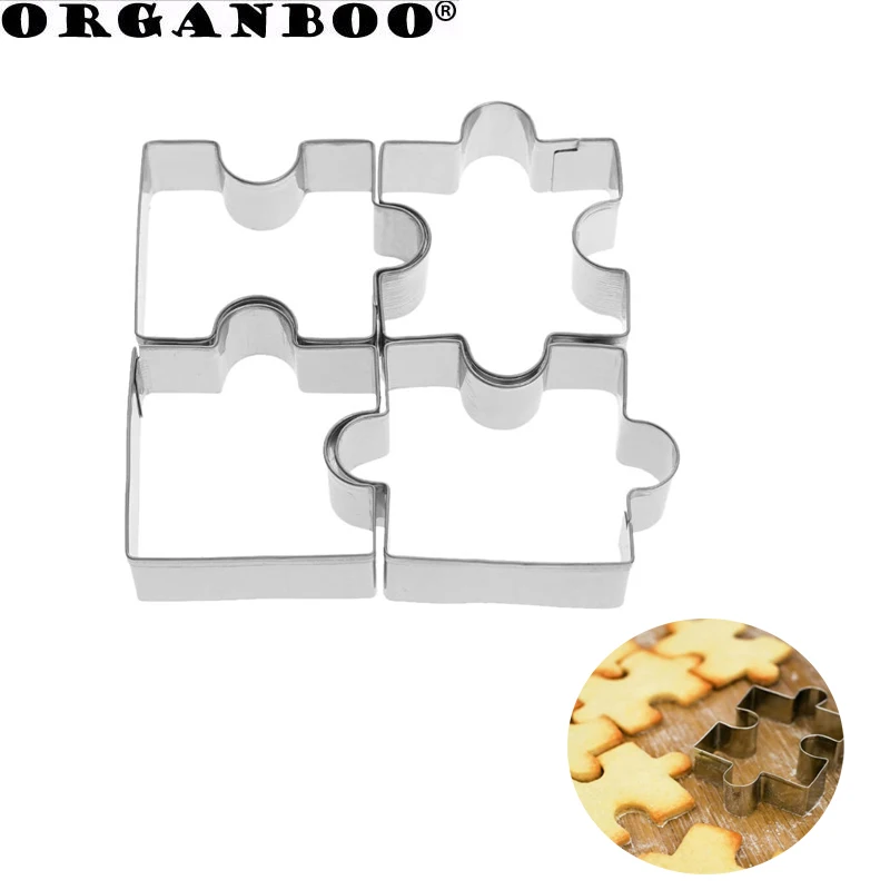 ORGANBOO 4 шт./лот резак для печенья из нержавеющей стали форма помадки серебристый